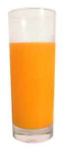 orange juice glass